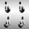 Service Caster 3 Inch 316SS Soft Rubber Swivel 1-5/8 Inch Expanding Stem Caster Brake SCC, 2PK SCC-SS316EX20S314-SRS-2-TLB-2-158 - alternate 1